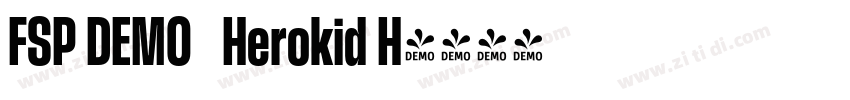 FSP DEMO   Herokid H字体转换